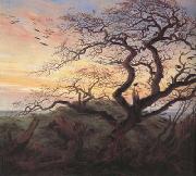 Caspar David Friedrich Tree with Crows (mk10) oil